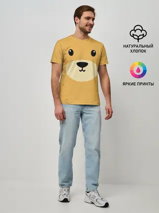 Мужская базовая футболка / Мишка