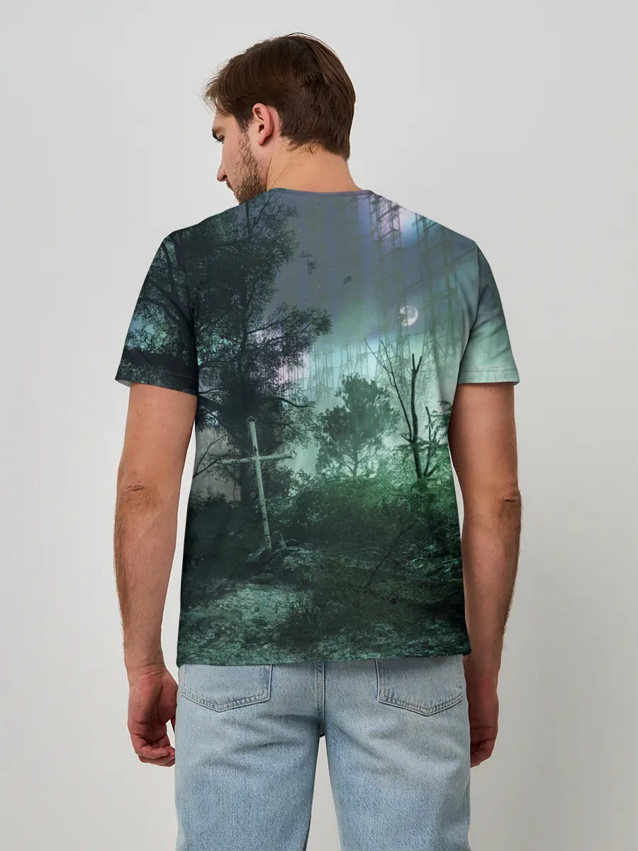 Мужская базовая футболка / Chernobylite игровой арт