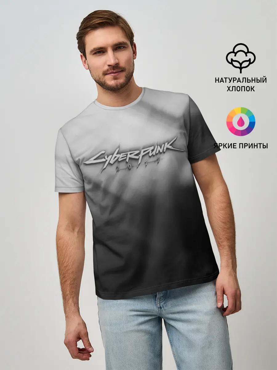 Мужская базовая футболка / CYBERPUNK 2077