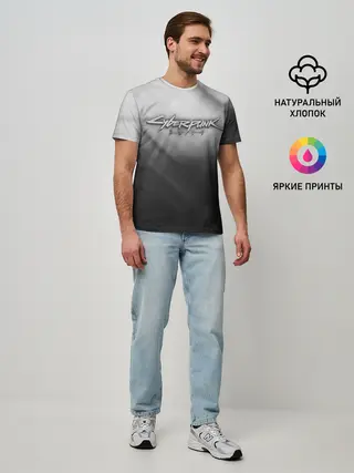 Мужская базовая футболка / CYBERPUNK 2077