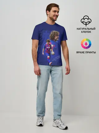 Мужская базовая футболка / АНТУАН ГРИЗМАНН / БАРСЕЛОНА