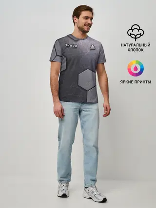 Мужская базовая футболка / Android RK900