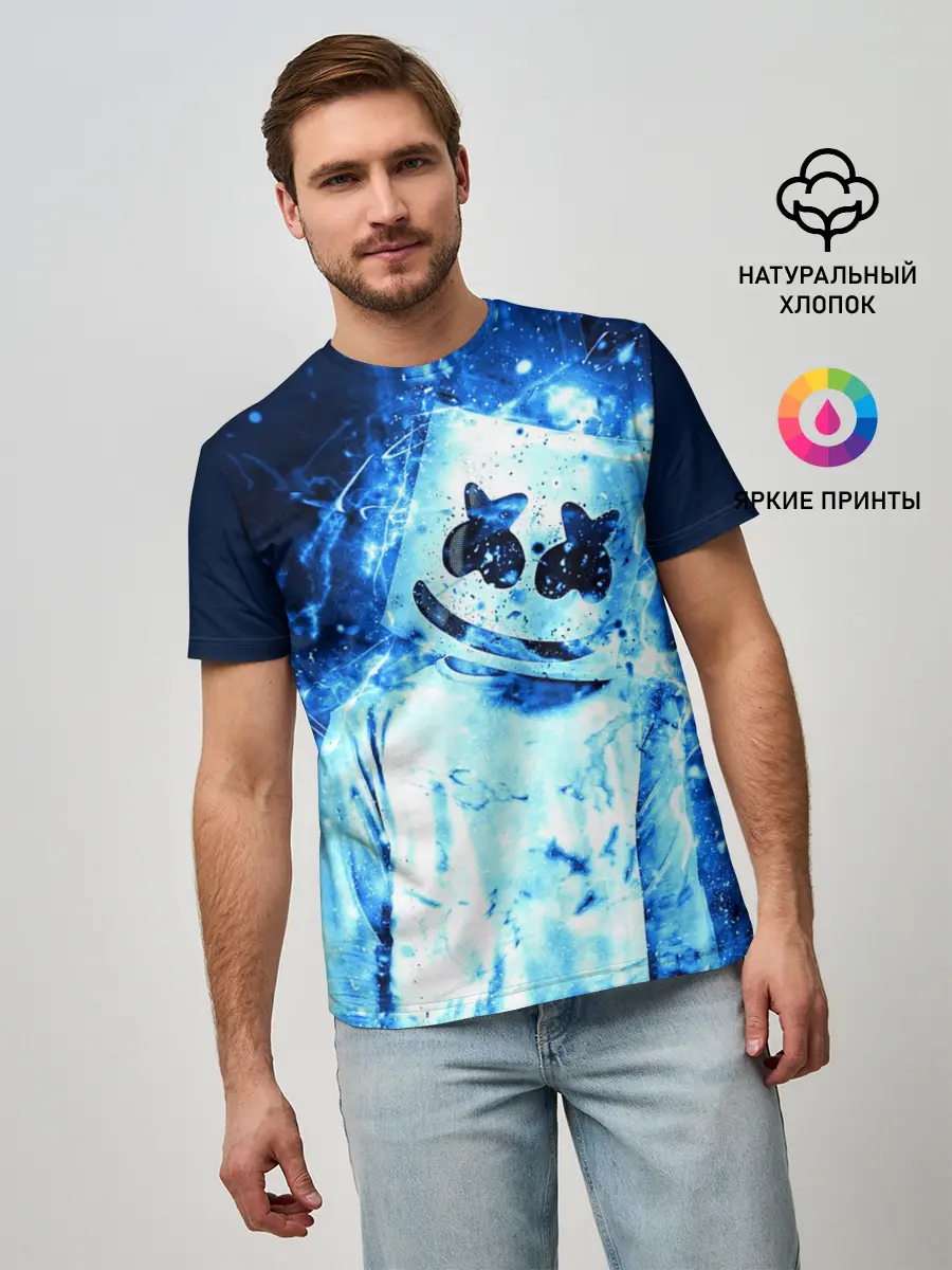 Мужская базовая футболка / Marshmello