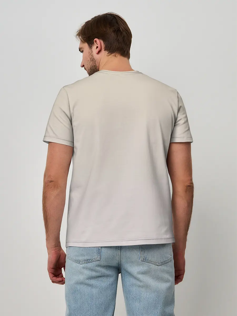 Мужская базовая футболка / акварельный слон брызги