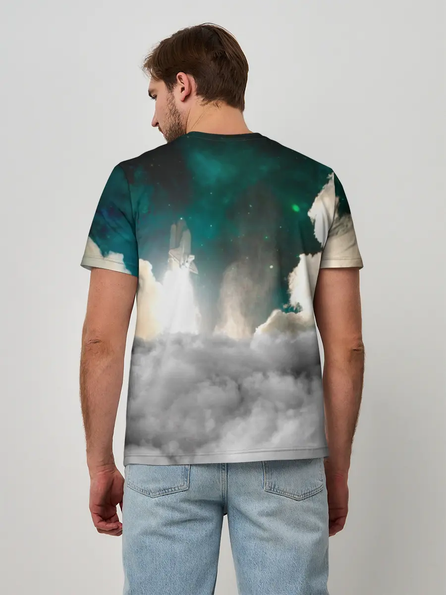 Мужская базовая футболка / Elon Musk Thinker