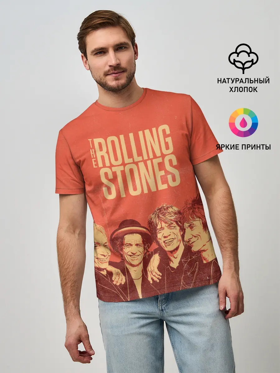 Мужская базовая футболка / The Rolling Stones
