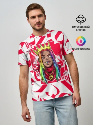 Мужская базовая футболка / 6ix9ine Tekashi