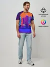Мужская базовая футболка / НЕОНОВЫЙ ГОРОД