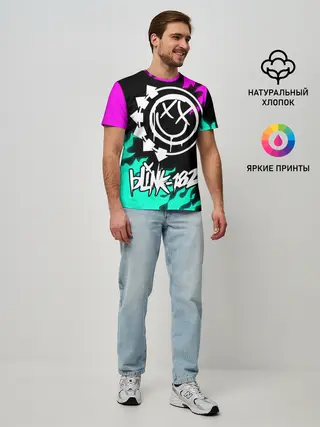 Мужская базовая футболка / Blink-182