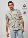 Мужская базовая футболка / Трещины на земле