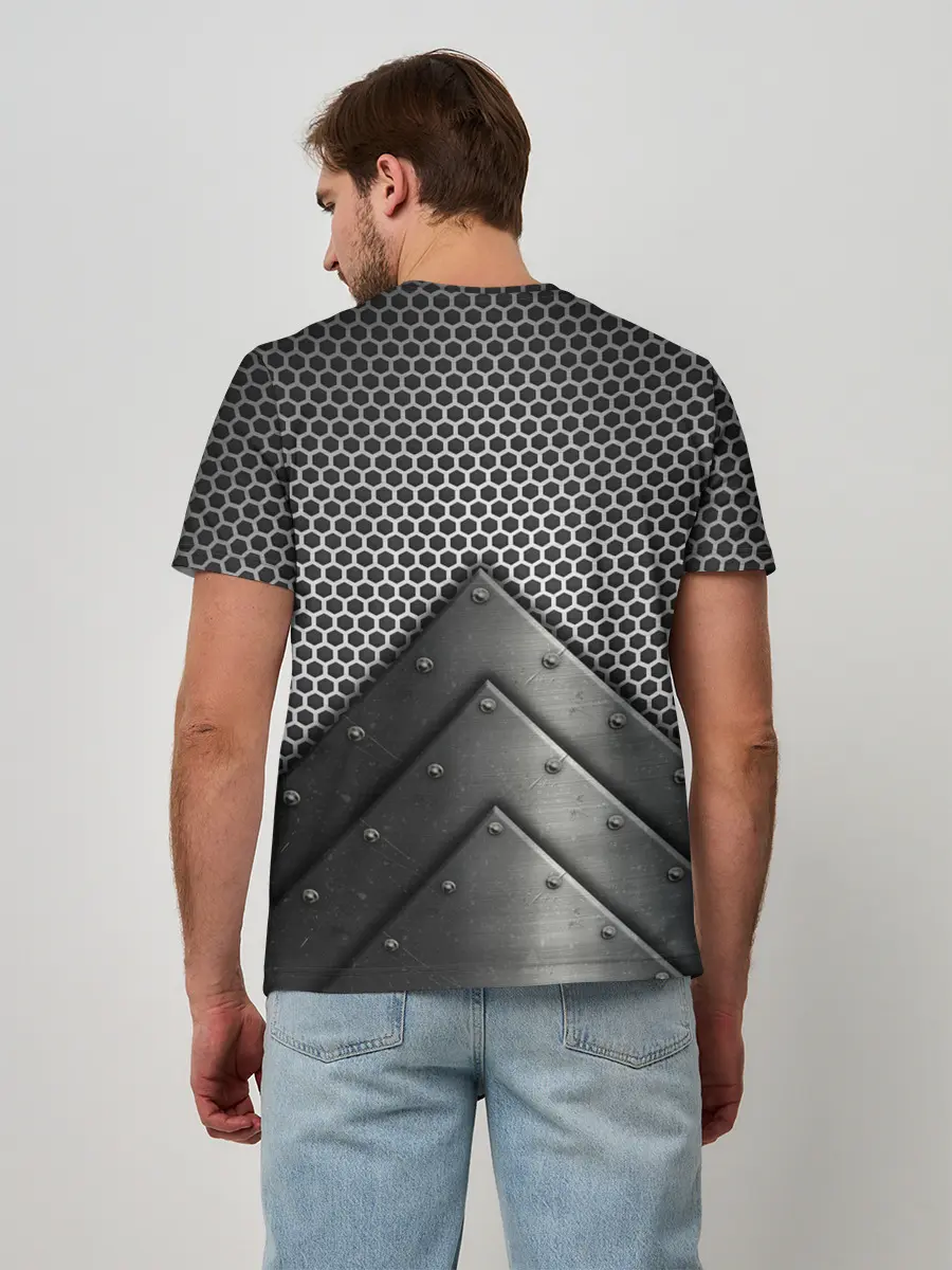 Мужская базовая футболка / Броня металлическая