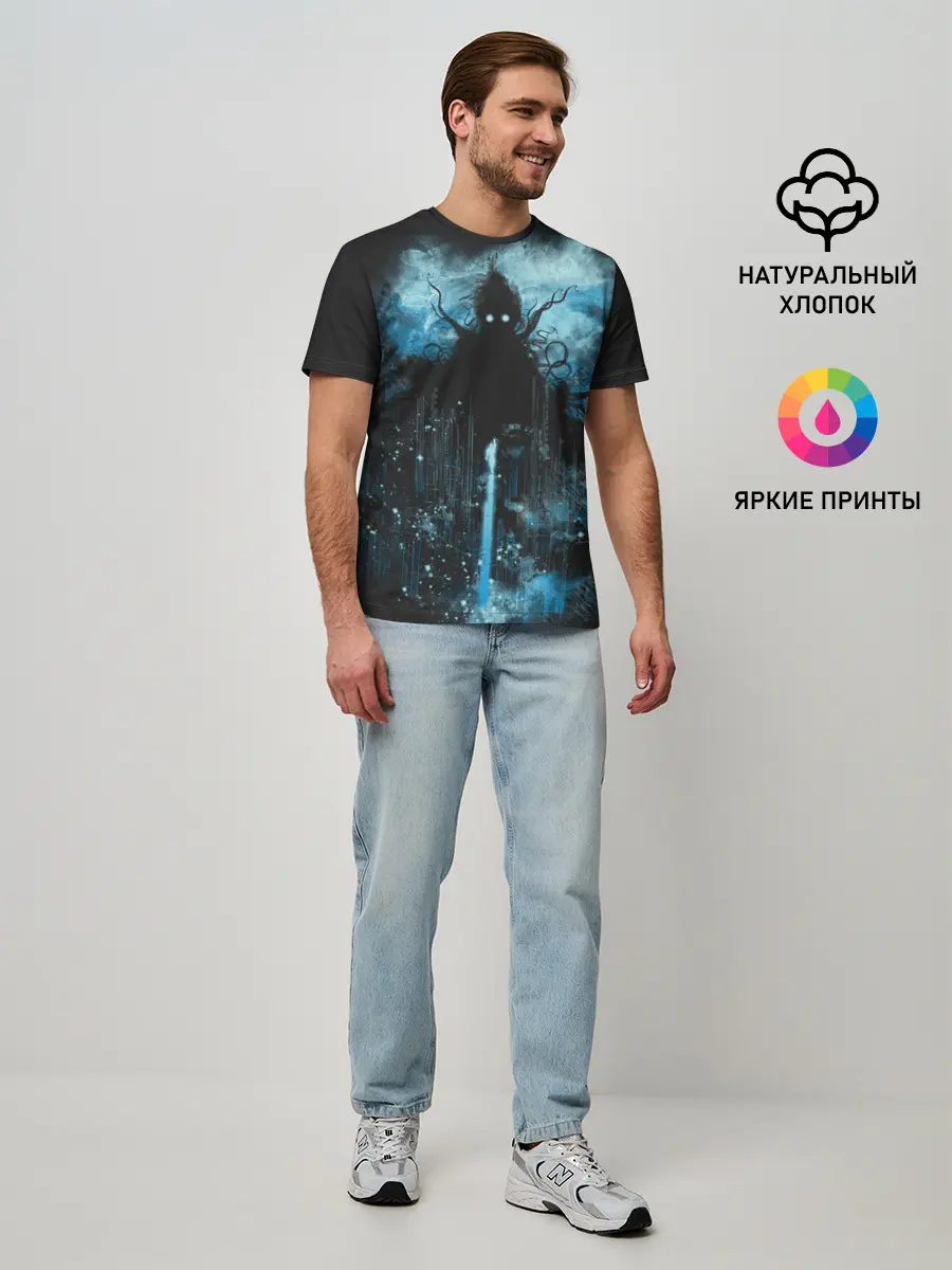 Мужская базовая футболка / Ктулху