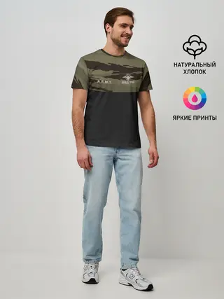 Мужская базовая футболка / Камуфляж МВД РФ