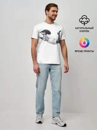 Мужская базовая футболка / Tall Vampire Lady. RE