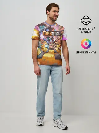 Мужская базовая футболка / TombStar | ТомбСтар