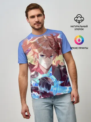 Мужская базовая футболка / ТАРТАЛЬЯ / ГЕНШИН ИМПАКТ