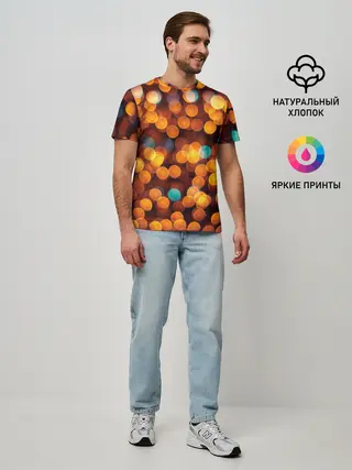 Мужская базовая футболка / Боке