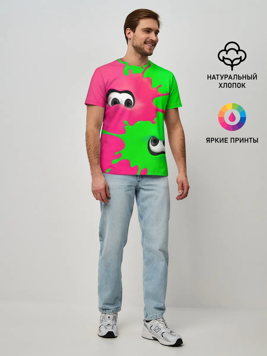 Мужская базовая футболка / Splatoon