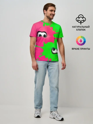 Мужская базовая футболка / Splatoon