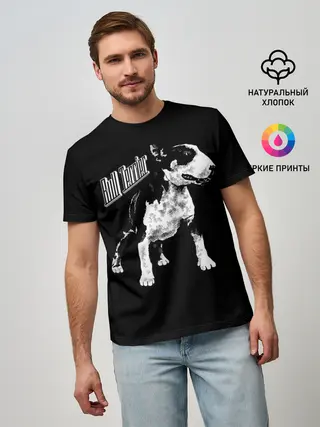 Мужская базовая футболка / Бультерьер