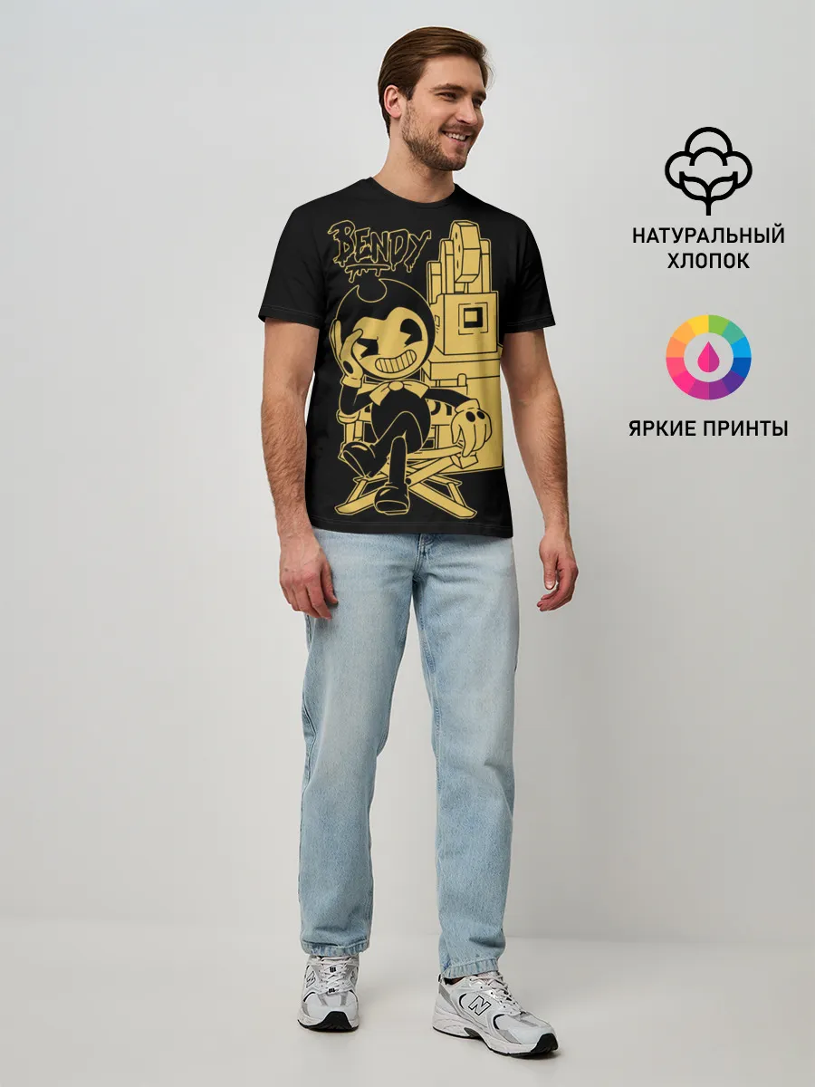 Мужская базовая футболка / Bendy And The Ink Machine