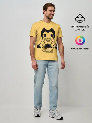Мужская базовая футболка / Bendy And The Ink Machine