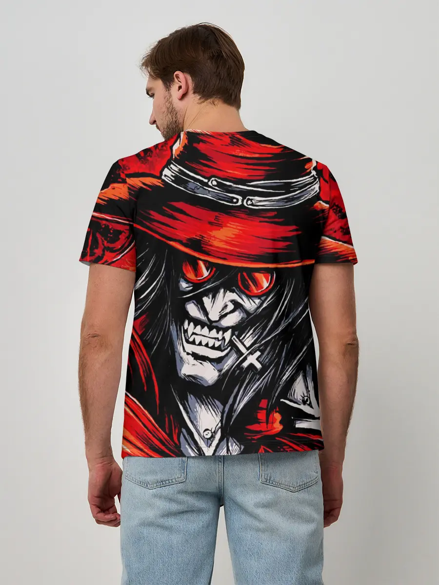 Мужская базовая футболка / ALUCARD IN RED
