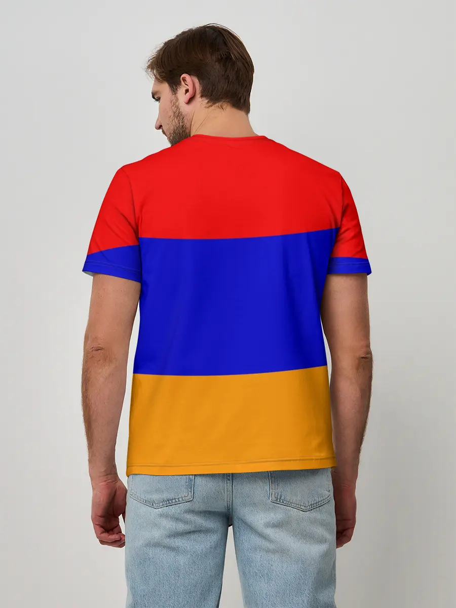 Мужская базовая футболка / Герб и флаг Армении