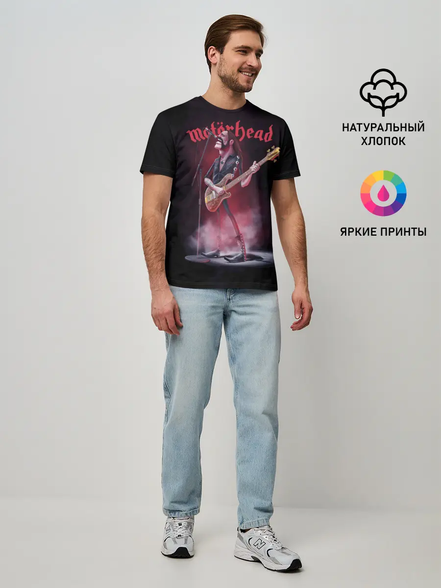 Мужская базовая футболка / Поющий Лемми