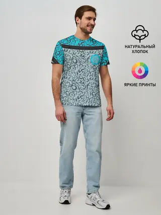 Мужская базовая футболка / Снежный вихрь