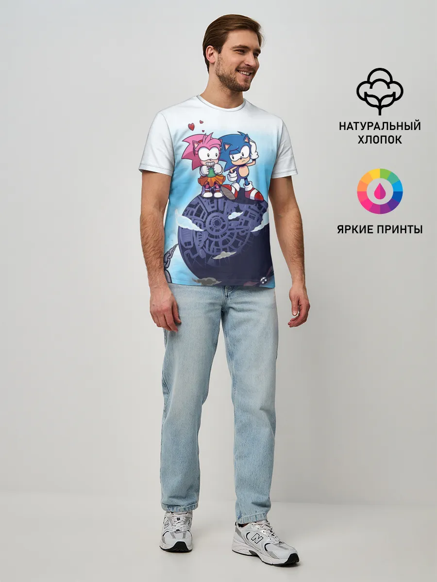 Мужская базовая футболка / SONIC | AMY ROSE