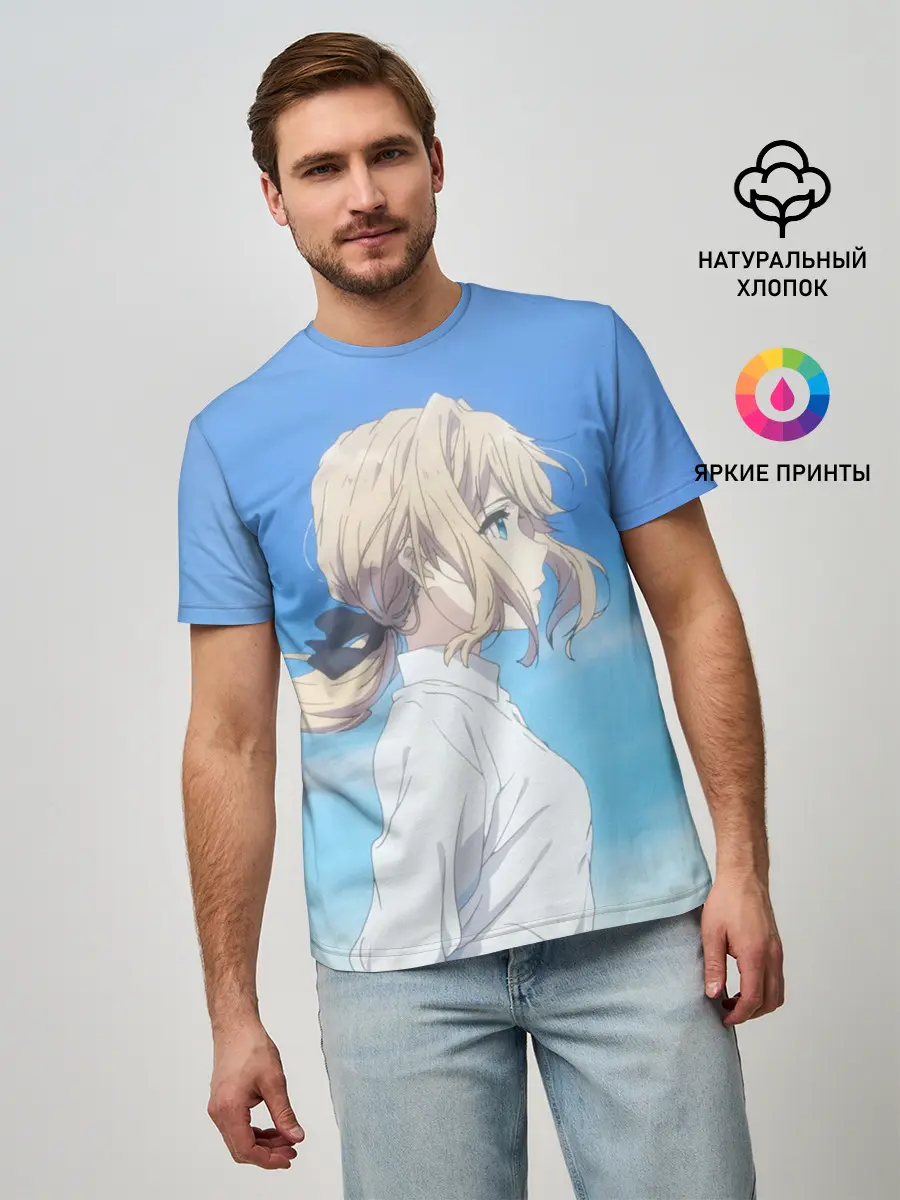 Мужская базовая футболка / Violet Evergarden