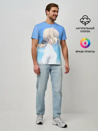 Мужская базовая футболка / Violet Evergarden