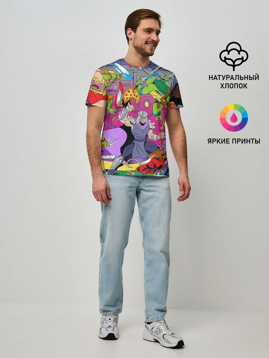 Мужская базовая футболка / ЧЕРЕПАШКИ