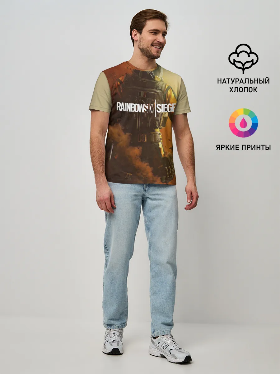 Мужская базовая футболка / RAINBOW SIX SIEGE OUTBREAK