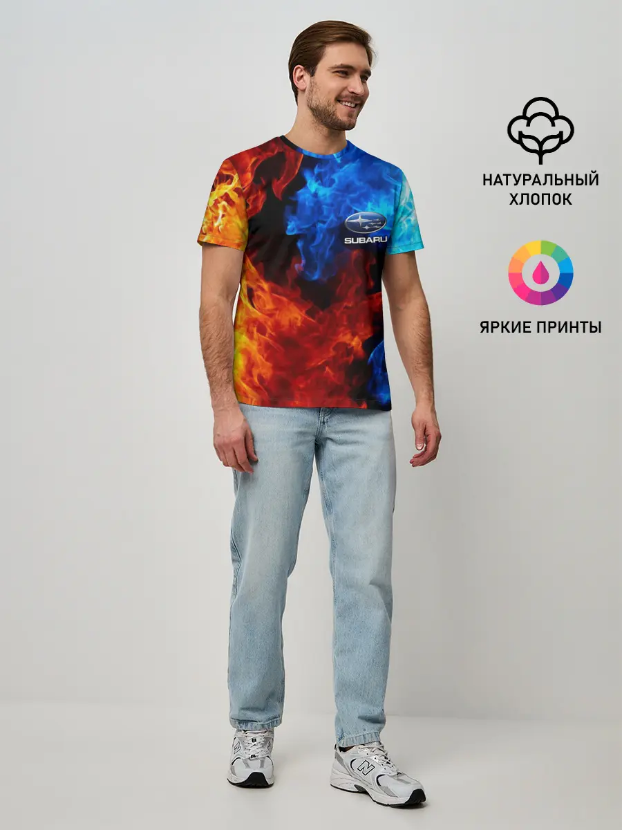 Мужская базовая футболка / SUBARU
