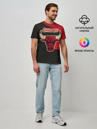 Мужская базовая футболка / Чикаго олд