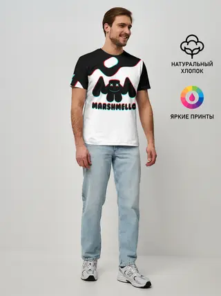 Мужская базовая футболка / MARSHMELLO MELT: МАРШМЕЛЛО