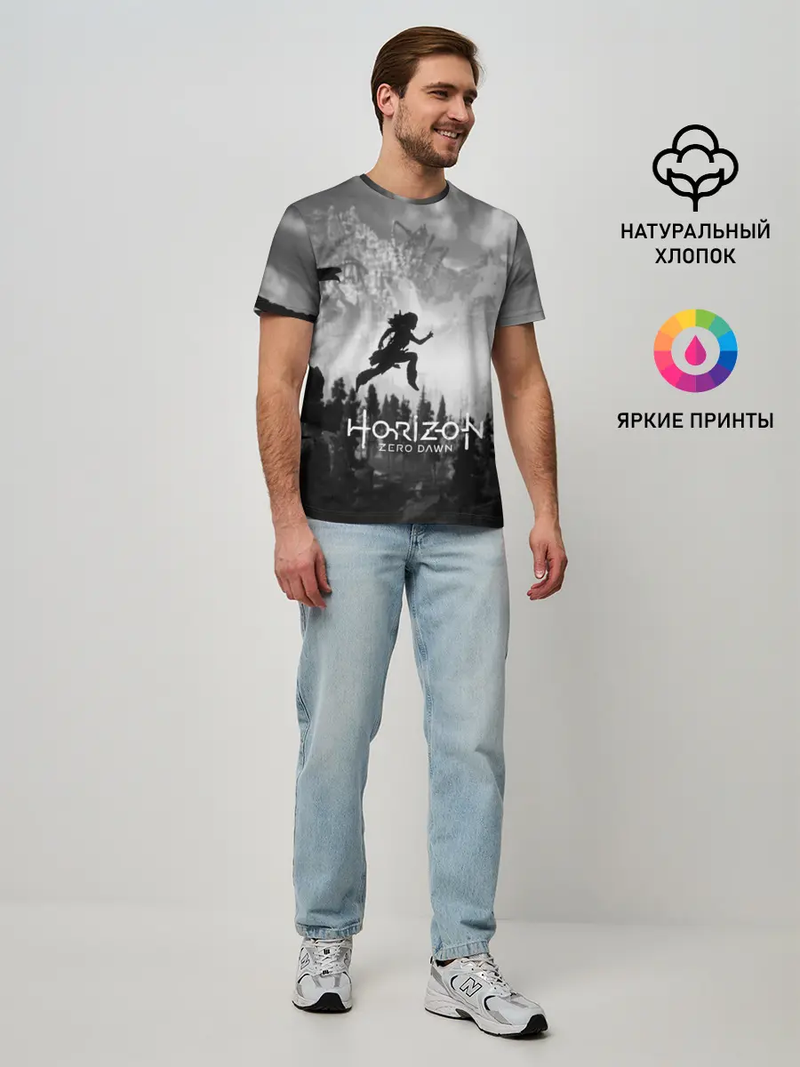 Мужская базовая футболка / Horizon Zero Dawn