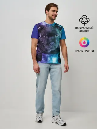 Мужская базовая футболка / Милый пёс