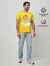 Мужская базовая футболка / желток аниме