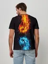 Мужская базовая футболка / Огонь и Вода