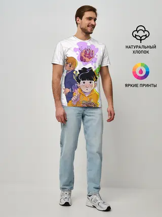 Мужская базовая футболка / Моб Психо 100