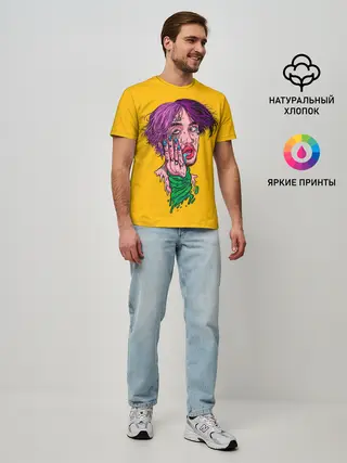 Мужская базовая футболка / Плавленый Лил Пип