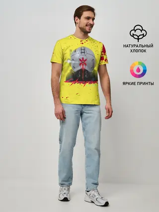 Мужская базовая футболка / TRAUMA TEAM Cyberpunk 2077