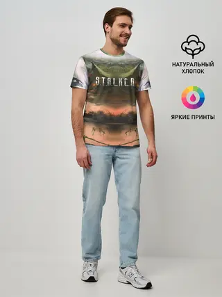 Мужская базовая футболка / STALKER
