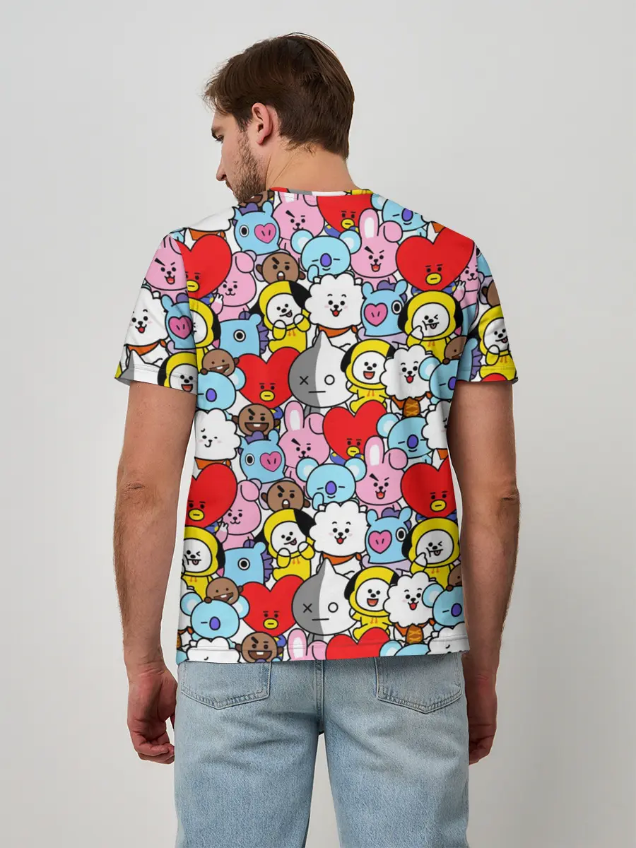 Мужская базовая футболка / BT21 / BTS