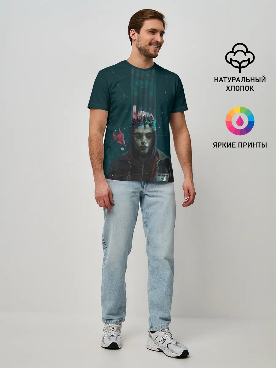 Мужская базовая футболка / Mr. Robot