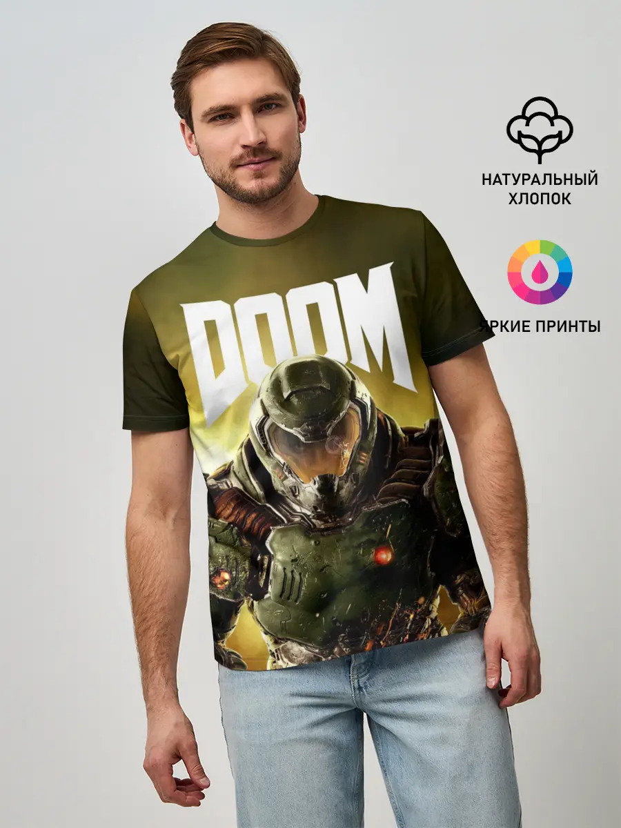 Мужская базовая футболка / DOOM