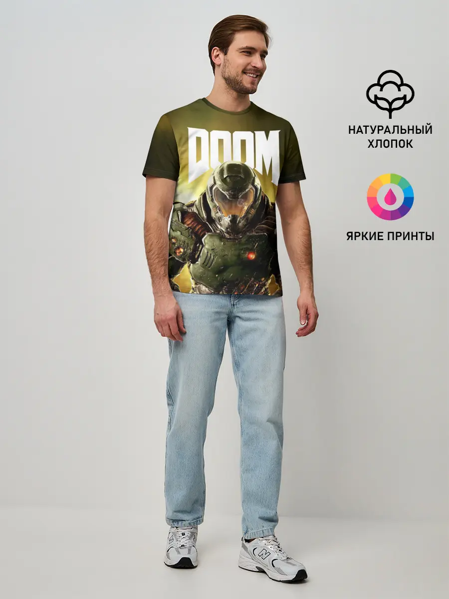 Мужская базовая футболка / DOOM